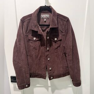 Torrid chocolate brown corduroy size 0